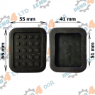 LENO - 4 - RUBBER PEDAL COVER MITSUBISHI PAJERO I DELICA L300 GP-077