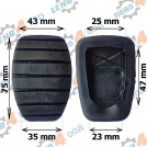 LENO - 4 - RUBBER PEDAL COVER RENAULT CLIO SCENIC MEGANE ESPACE KANGOO LAGUNA TWINGO GP-033