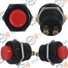 EU - PANEL MOUNT MOMENTARY BUTTON - RED
